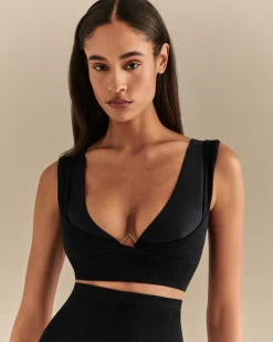 Hot Chrome Bralet Woemn Triangles & Wireless