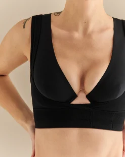 Hot Chrome Bralet Woemn Triangles & Wireless