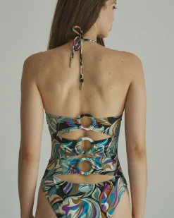 Outlet Une Piece Palmas stone Woemn 1 Piece Swimsuit